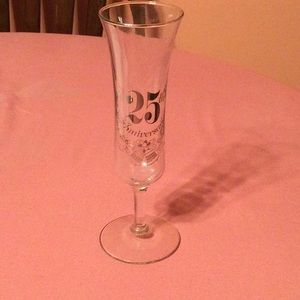 25th Wedding  Anniversary Vase